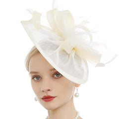 Sinamay Fascinator Hats for Women - Ideal for Weddings, Tea Parties, Church