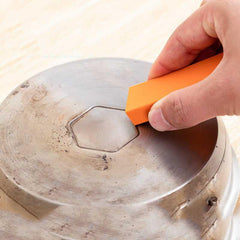 Rubber Limescale Eraser Bathroom Kitchen Cleaning Tool Orange