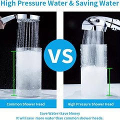 High Pressure Handheld Shower Head 3 Settings With On Off Switch