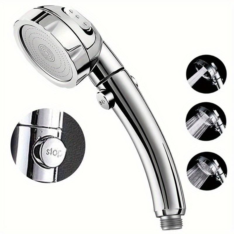 High Pressure Handheld Shower Head 3 Settings With On Off Switch