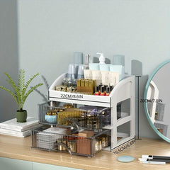 Transparent Desktop Cosmetics Storage Box Dustproof Waterproof Large Capacity