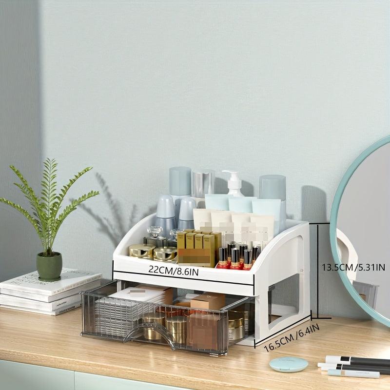 Transparent Desktop Cosmetics Storage Box Dustproof Waterproof Large Capacity