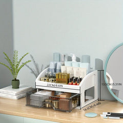 Transparent Desktop Cosmetics Storage Box Dustproof Waterproof Large Capacity