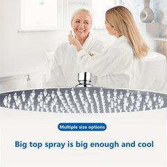 Stainless Steel Top Spray Ultra Thin Rainfall Round Overhead