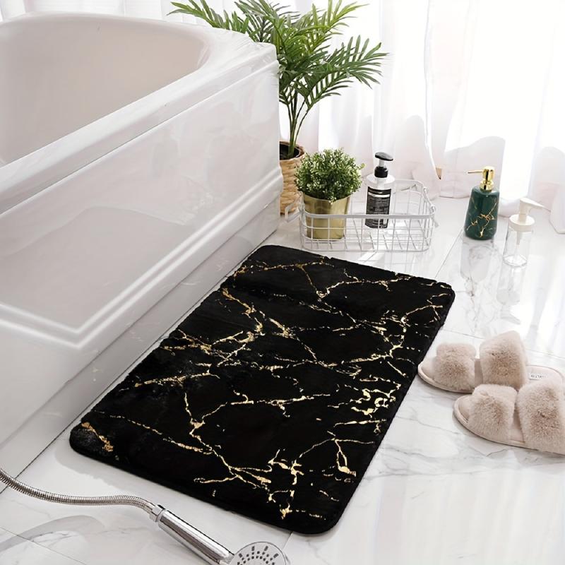 Non Slip Quick Drying Bath Mat Absorbent Thin Washable Bathroom Floor Mat