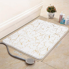 Non Slip Quick Drying Bath Mat Absorbent Thin Washable Bathroom Floor Mat