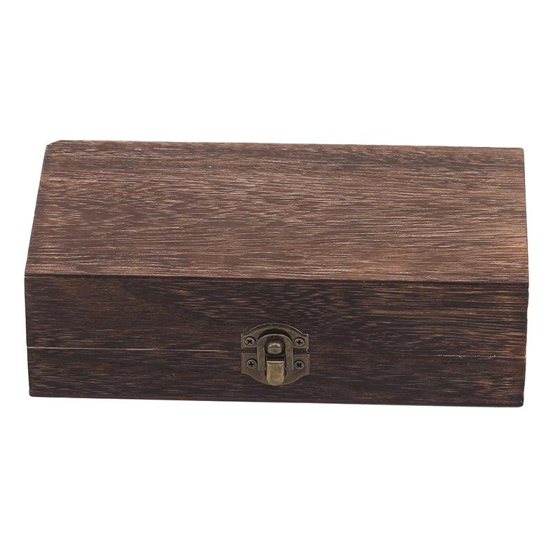 1pc Wooden Solid Jewelry Box Desktop Storage Box