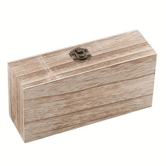 1pc Wooden Solid Jewelry Box Desktop Storage Box