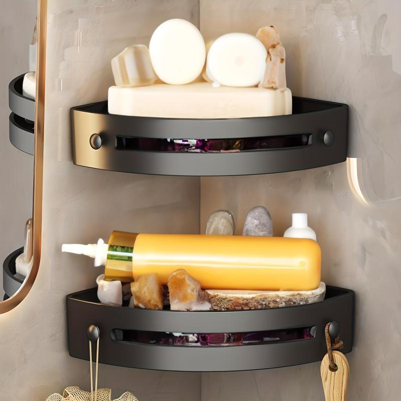 3pcs Corner Shower Caddy Shower Corner Organizer Shelf Wall Mounted
