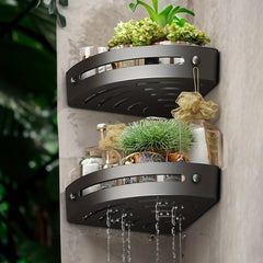 3pcs Corner Shower Caddy Shower Corner Organizer Shelf Wall Mounted