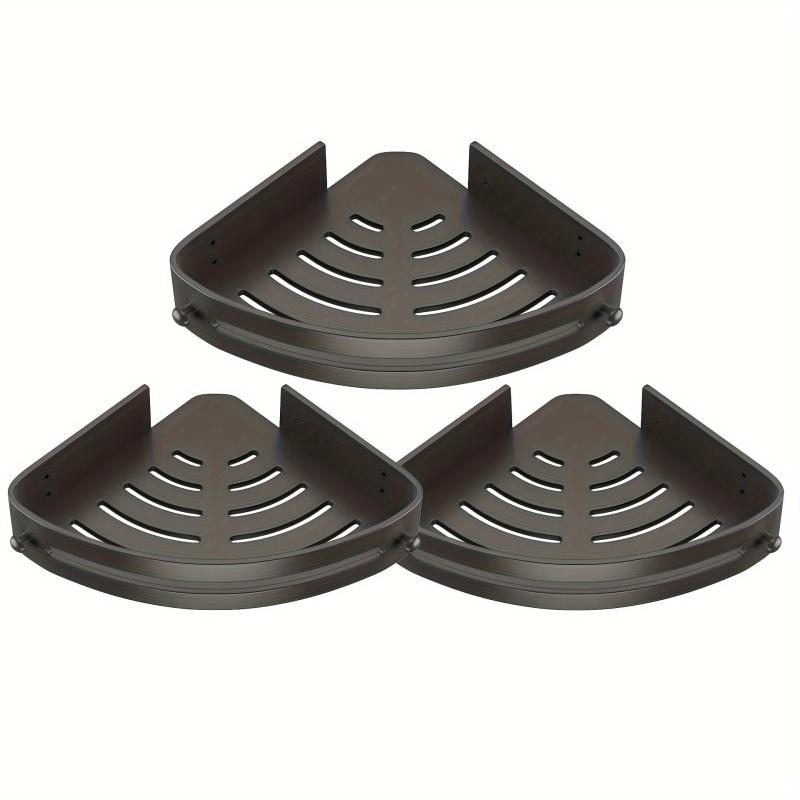 3pcs Corner Shower Caddy Shower Corner Organizer Shelf Wall Mounted
