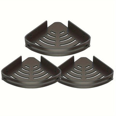 3pcs Corner Shower Caddy Shower Corner Organizer Shelf Wall Mounted
