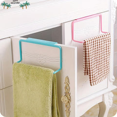 Hanging Towel Rack Holder for Kitchen Bathroom Cabinet Door