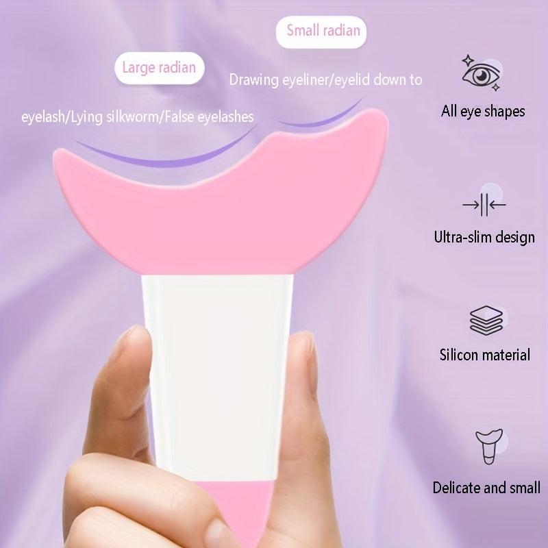 Eyeliner Eyeshadow Stencils Mascara Shield Grooming Comb Tool