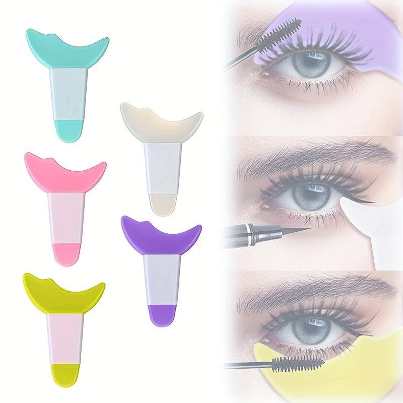 Eyeliner Eyeshadow Stencils Mascara Shield Grooming Comb Tool