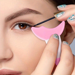 Eyeliner Eyeshadow Stencils Mascara Shield Grooming Comb Tool