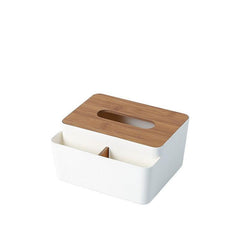 Wood Grain Tissue Box for Restaurant and Living Room