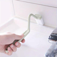 Extended Handle Toilet Brush V-shaped Plastic Cleaning Brush