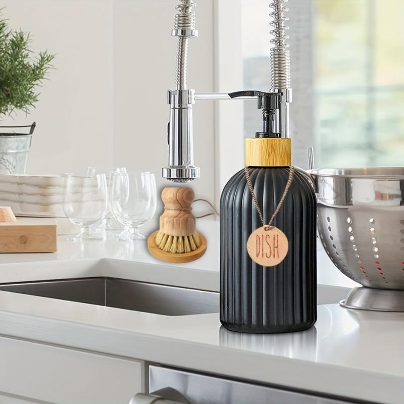 2pcs Matte Liquid Pump Soap Dispenser Convenient Bathroom Organizer