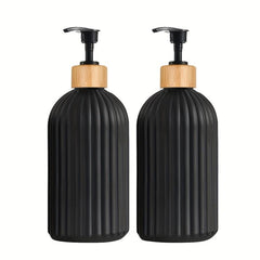2pcs Matte Liquid Pump Soap Dispenser Convenient Bathroom Organizer
