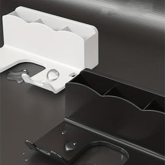 Wall Mounted Hair Dryer Rack with Toilet Rack & Storage Shelf