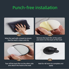5pcs Strong Adhesive Hooks for Bathroom Kitchen Organizing