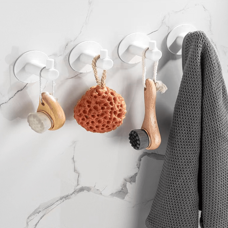 5pcs Strong Adhesive Hooks for Bathroom Kitchen Organizing