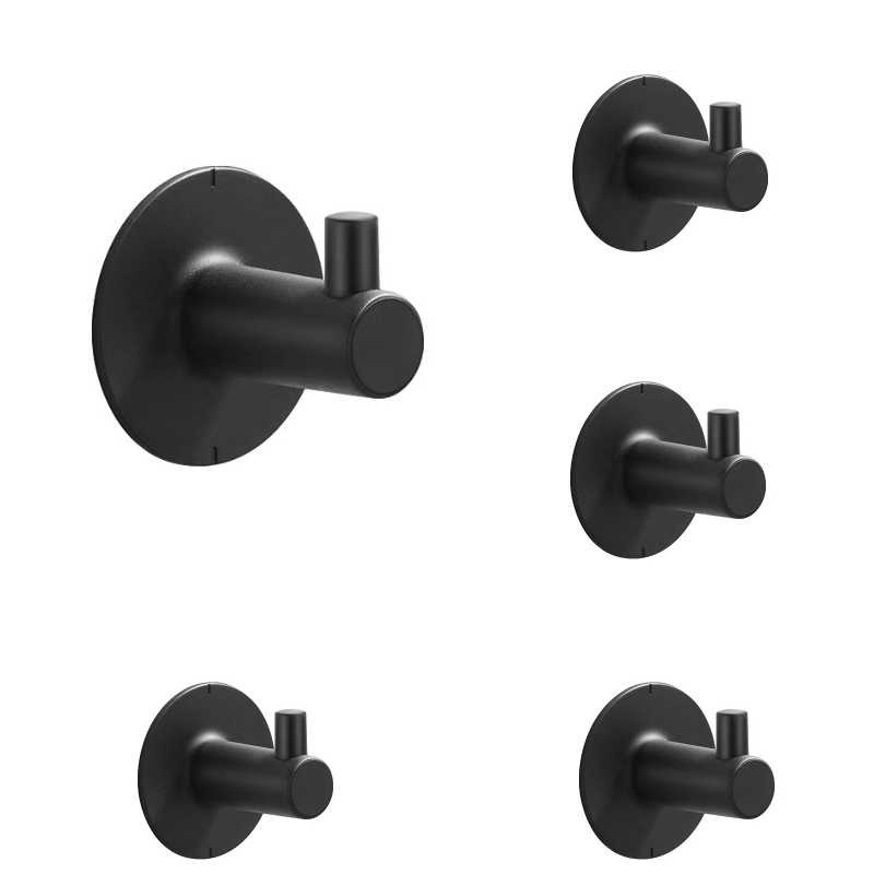 5pcs Strong Adhesive Hooks for Bathroom Kitchen Organizing