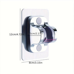 Adjustable Shower Head Bracket Holder for Handheld Shower Hose and Rod