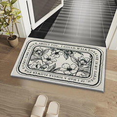 Non slip Thick Bath Mat Cashmere Floor Mat European Style Rug Home Decor