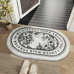 Non slip Thick Bath Mat Cashmere Floor Mat European Style Rug Home Decor