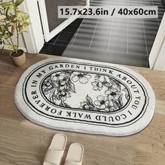 Non slip Thick Bath Mat Cashmere Floor Mat European Style Rug Home Decor