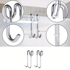 Over Door Shower Hooks for Towels & Bathrobes - Easy Cleaning & Organization