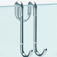 Over Door Shower Hooks for Towels & Bathrobes - Easy Cleaning & Organization