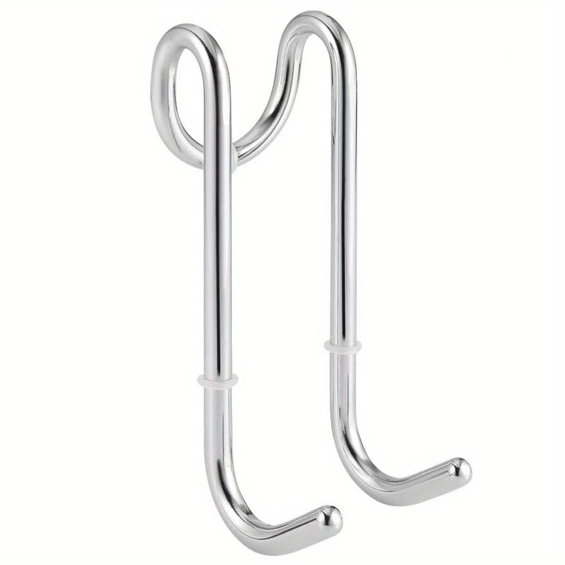 Over Door Shower Hooks for Towels & Bathrobes - Easy Cleaning & Organization
