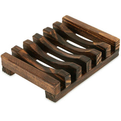 Wooden Soap Dish Self Draining Bar Soap Holder for Bathroom Sink