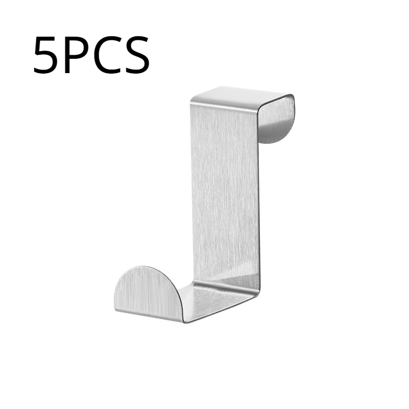Stainless Steel Door Back Flat Hook Office Desktop Drawer Cabinet Door Back Hook