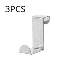 Stainless Steel Door Back Flat Hook Office Desktop Drawer Cabinet Door Back Hook