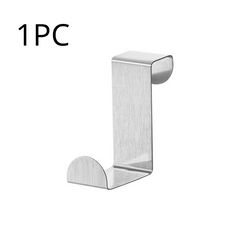 Stainless Steel Door Back Flat Hook Office Desktop Drawer Cabinet Door Back Hook