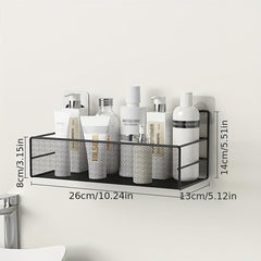 Wall Mounted Bathroom Storage Rack Punch Bathroom Hanging Shelf