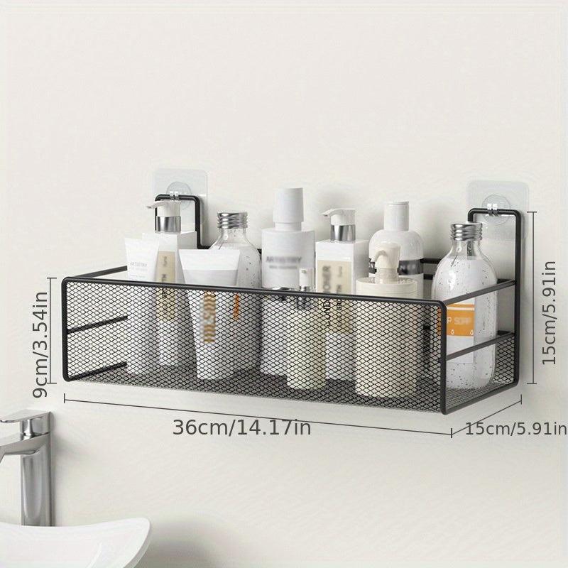 Wall Mounted Bathroom Storage Rack Punch Bathroom Hanging Shelf
