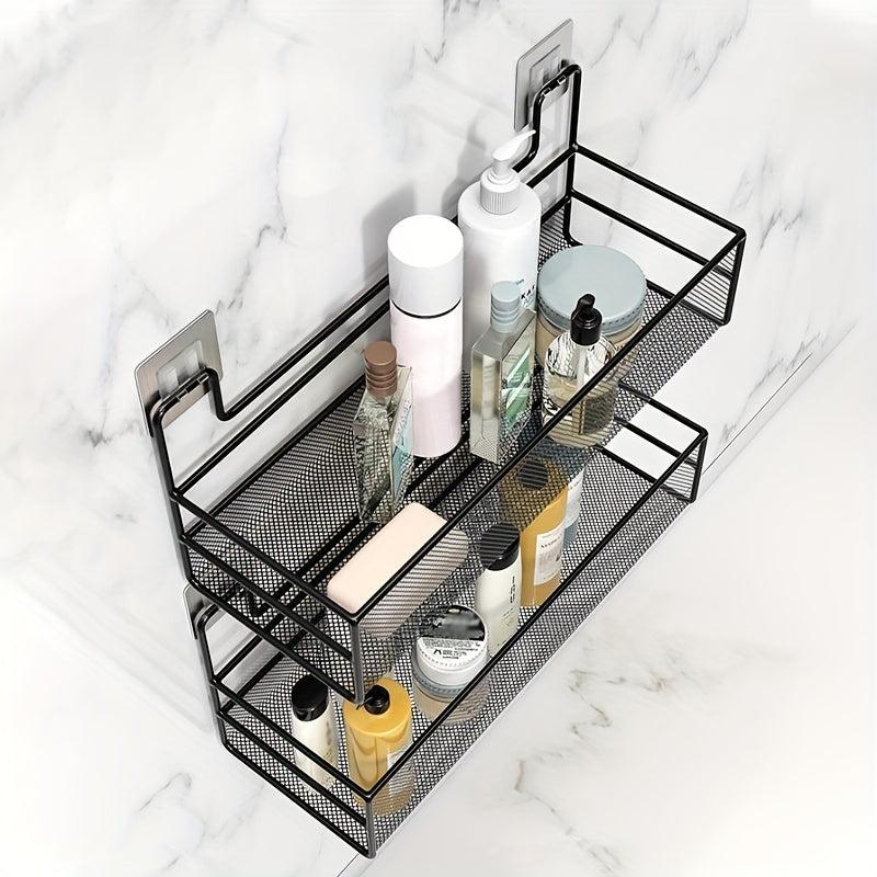Wall Mounted Bathroom Storage Rack Punch Bathroom Hanging Shelf