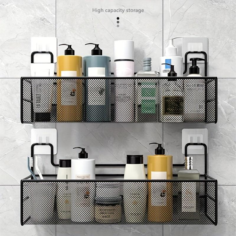 Wall Mounted Bathroom Storage Rack Punch Bathroom Hanging Shelf