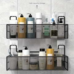 Wall Mounted Bathroom Storage Rack Punch Bathroom Hanging Shelf