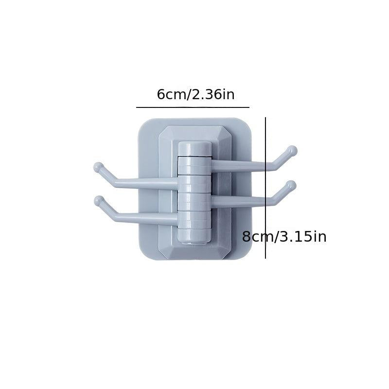 Self Adhesive Rotating Hooks for Kitchen Bathroom Bedroom