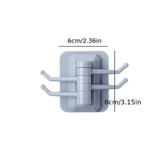 Self Adhesive Rotating Hooks for Kitchen Bathroom Bedroom