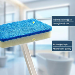 3pcs Multifunctional Bathroom Wall Brush Long Handle Detachable