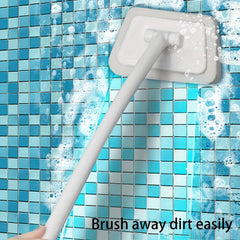3pcs Multifunctional Bathroom Wall Brush Long Handle Detachable