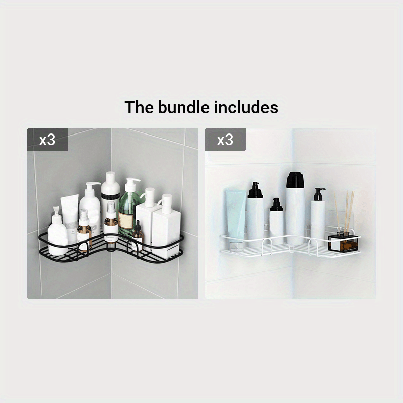 Stylish Bathroom Shelf and Kitchen Organizer with Corner Frame