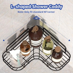 Stylish Bathroom Shelf and Kitchen Organizer with Corner Frame